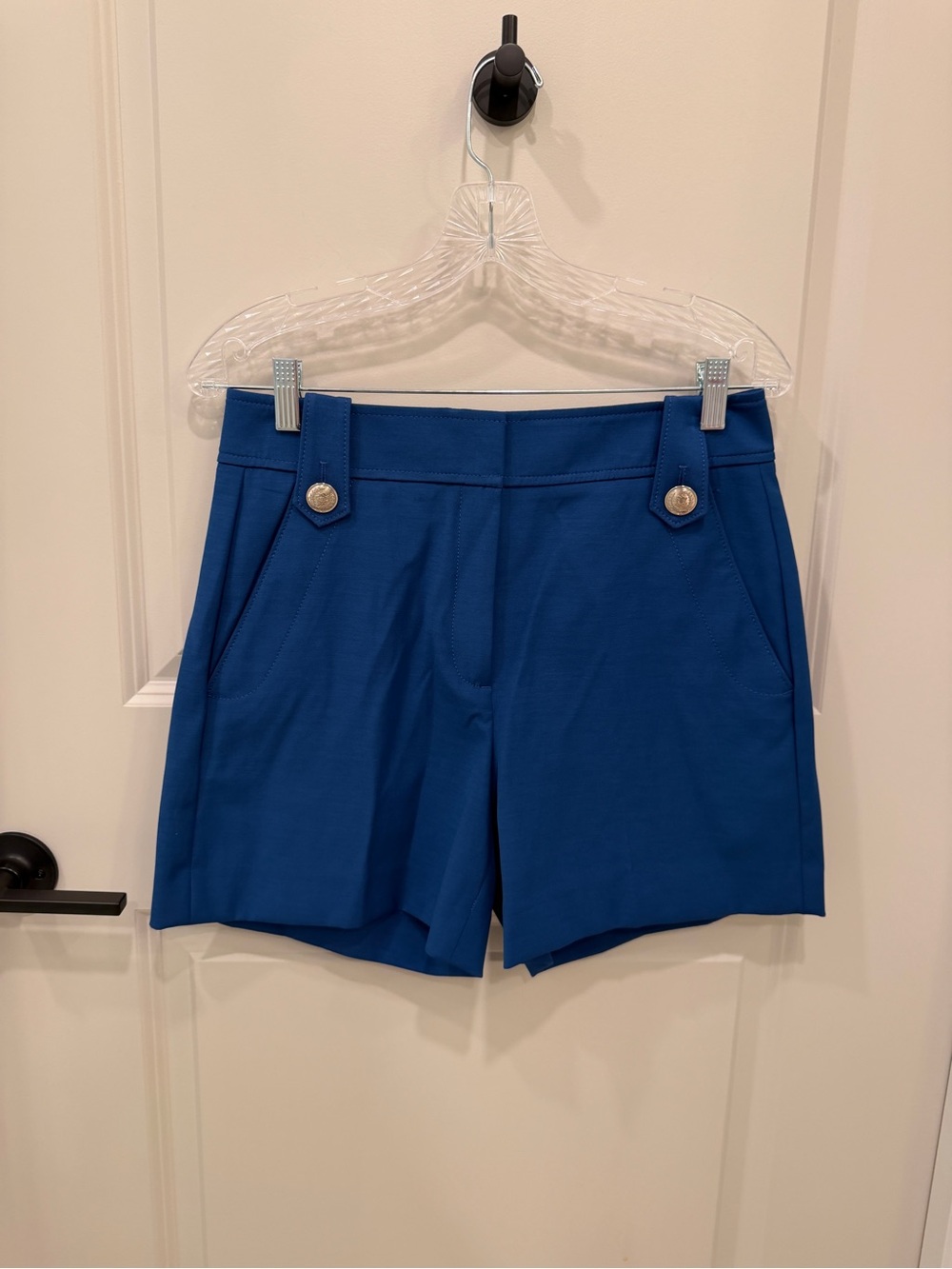 Classic High-Rise Blue Women's Shorts